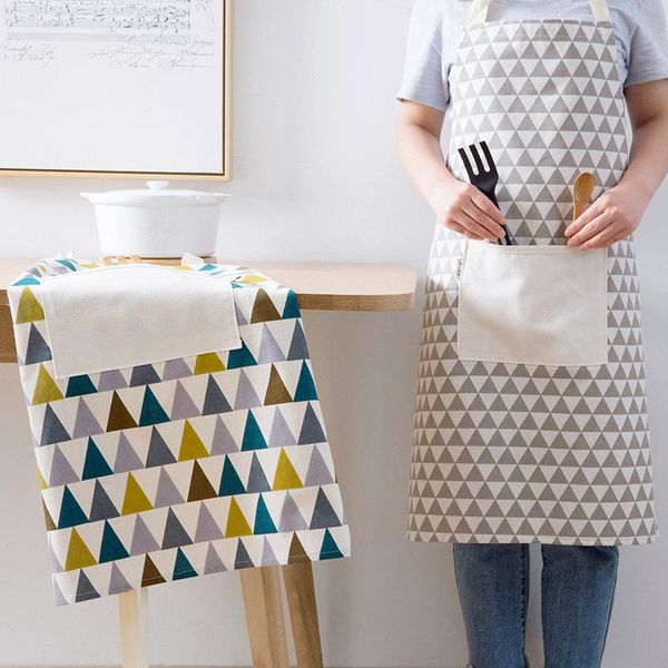 1pcs kitchen apron cotton linen high-grade geometric patterns triangle supplies cooking baking accessories aprons
1pcs kitchen apron cotton linen high-grade geometric patterns triangle supplies cooking baking accessories aprons