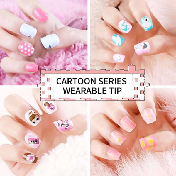 false nails 24pcs/set children candy nail tips cartoon full cover press on kid pink fake art for little girls manicure tool, Red;gold
false nails 24pcs/set children candy nail tips cartoon full cover press on kid pink fake art for little girls manicure tool, Red;gold
