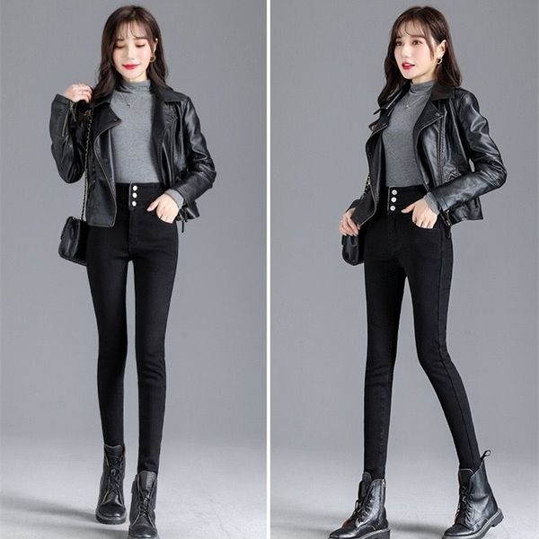 high-quality womens jeans high waist stretch skinny denim pants 2021 retro washed elastic slim pencil trousers, Blue
high-quality womens jeans high waist stretch skinny denim pants 2021 retro washed elastic slim pencil trousers, Blue