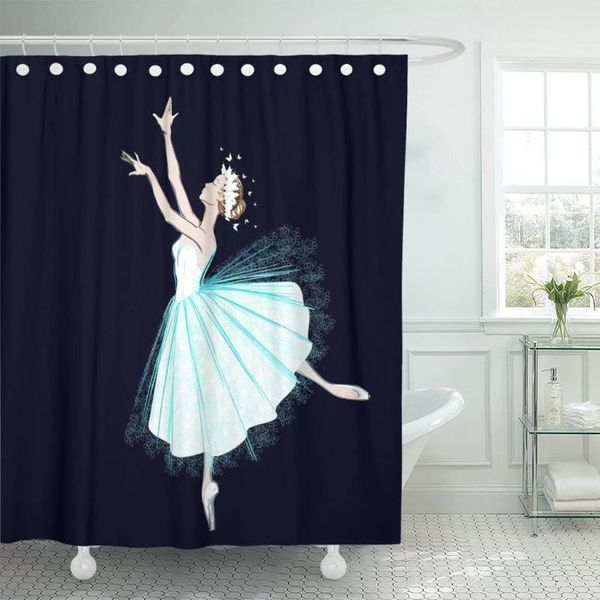 shower curtains ballerina in long dress and wreath of butterflies classical curtain waterproof fabric 60 x 72 inches set with hooks
shower curtains ballerina in long dress and wreath of butterflies classical curtain waterproof fabric 60 x 72 inches set with hooks