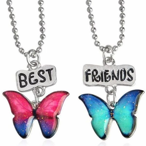 pendant necklaces cute oil drop butterfly necklace women's friend men's and initial christmas jewelry wholesale 2 pieces/set, Silver
pendant necklaces cute oil drop butterfly necklace women's friend men's and initial christmas jewelry wholesale 2 pieces/set, Silver