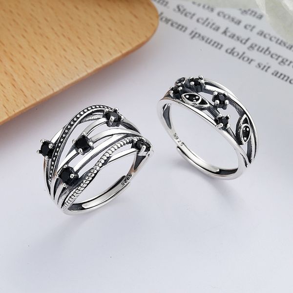 yunchaoxuan s925 sterling silver korean east gate temperament set with zircon, irregular lines winding ring, female, Black
yunchaoxuan s925 sterling silver korean east gate temperament set with zircon, irregular lines winding ring, female, Black