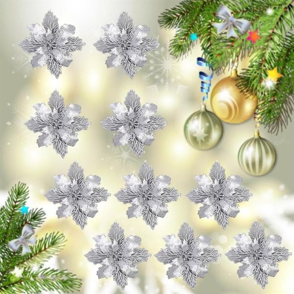 christmas decorations 10pcs 11cm big artificial glitter flower tree pendants ornament diy
christmas decorations 10pcs 11cm big artificial glitter flower tree pendants ornament diy