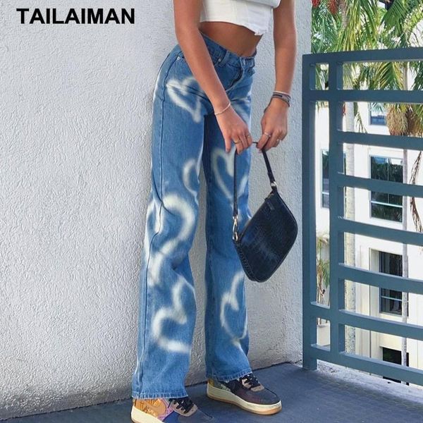 explosive jeans autumn high waist fashionstreet style print graffiti casual loose wide leg pants streetwear women's clothing & capris, Black;white
explosive jeans autumn high waist fashionstreet style print graffiti casual loose wide leg pants streetwear women's clothing & capris, Black;white