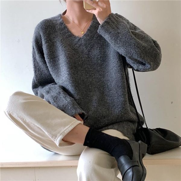 women's sweaters hzirip women knitted sweater 2021 autumn female pullover v-neck solid concise warm elegant loose office lady casual, White;black
women's sweaters hzirip women knitted sweater 2021 autumn female pullover v-neck solid concise warm elegant loose office lady casual, White;black