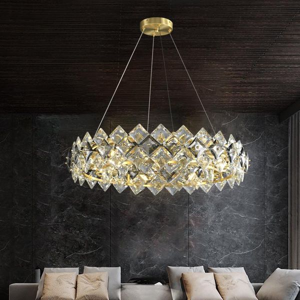 pendant lamps light luxury post-modern chandelier creative living room dining bedroom simple copper crystal lamp
pendant lamps light luxury post-modern chandelier creative living room dining bedroom simple copper crystal lamp
