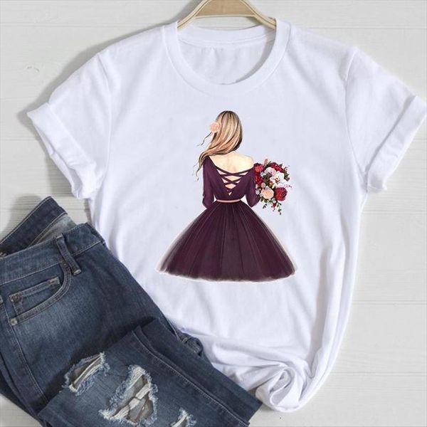 short sleeve flower womens t shirts cute 90s cartoon summer tshirts fashion clothes graphic lady print tee shirt, White
short sleeve flower womens t shirts cute 90s cartoon summer tshirts fashion clothes graphic lady print tee shirt, White