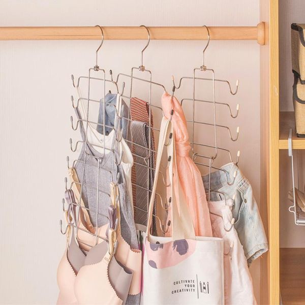 hangers & racks bra hanger stainless steel hook multi-layer underwear drying rack foldable wardrobe storage space-saving
hangers & racks bra hanger stainless steel hook multi-layer underwear drying rack foldable wardrobe storage space-saving
