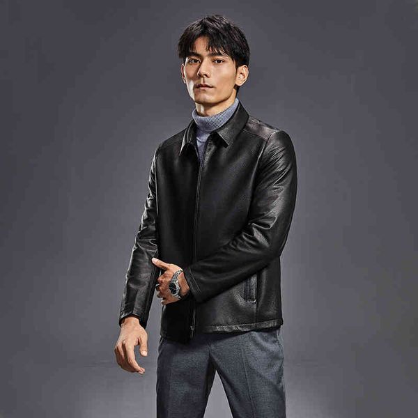 2021 spring and autumn leather men's wear haining new zealand deer et men's busins casual coat, Black
2021 spring and autumn leather men's wear haining new zealand deer et men's busins casual coat, Black