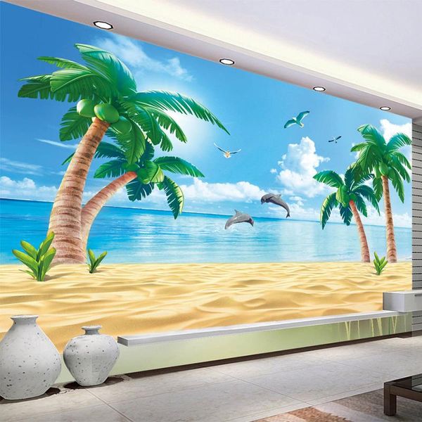 wallpapers dropship custom mural wallpaper 3d cartoon beach coconut tree background wall painting children's bedroom papel de parede 3
wallpapers dropship custom mural wallpaper 3d cartoon beach coconut tree background wall painting children's bedroom papel de parede 3