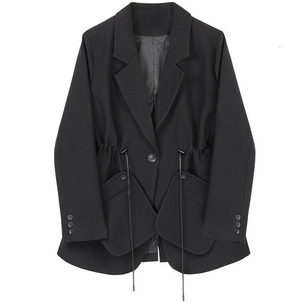 women's jackets pocket drawstring shoulder pads woman blazers suit loose coat fashion long sleeve single button blazer femme autum, Black;brown
women's jackets pocket drawstring shoulder pads woman blazers suit loose coat fashion long sleeve single button blazer femme autum, Black;brown