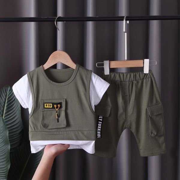 clothing sets infant summer clothes boys and girls outfits kids fashion cotton t-shirt + shorts toddler children casual 2pcs tracksuit, White
clothing sets infant summer clothes boys and girls outfits kids fashion cotton t-shirt + shorts toddler children casual 2pcs tracksuit, White