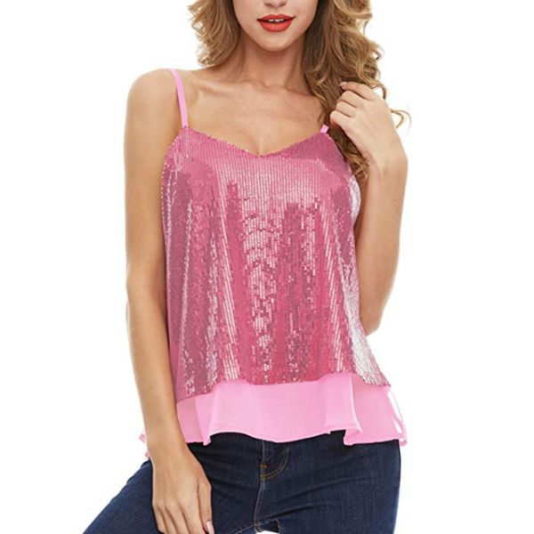 women tanks sequin glitter strappy tank women sparkle camis clubwear party sequin camisole tank women 210515, White
women tanks sequin glitter strappy tank women sparkle camis clubwear party sequin camisole tank women 210515, White