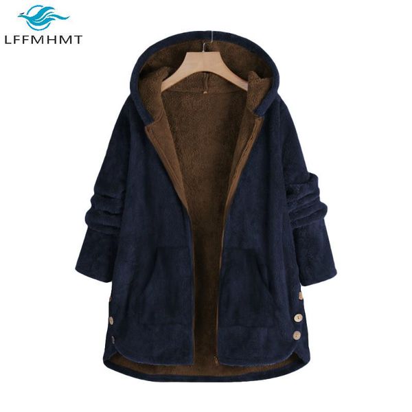 women winter fleece thicken long sleeve hooded zip up coat female 5xl plus size loose casual fashion jacket outwear warm women's down &, Black
women winter fleece thicken long sleeve hooded zip up coat female 5xl plus size loose casual fashion jacket outwear warm women's down &, Black