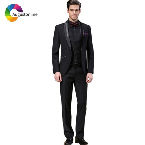 men's suits & blazers slim fit black wedding groom tuxedos 3 pieces (jacket+pants+vest) formal prom business men blazer vpz5, White;black
men's suits & blazers slim fit black wedding groom tuxedos 3 pieces (jacket+pants+vest) formal prom business men blazer vpz5, White;black