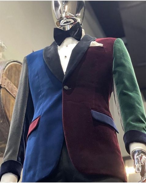 men's suits & blazers arrival velvet patchwork jackets shawl lapel formal tuxedos loose vintage retro dinner party prom suit blazer(1 j, White;black
men's suits & blazers arrival velvet patchwork jackets shawl lapel formal tuxedos loose vintage retro dinner party prom suit blazer(1 j, White;black