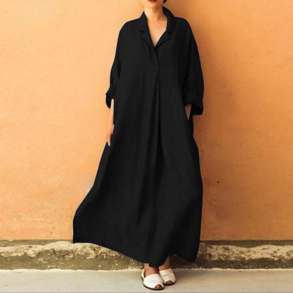 casual dresses plus size 5xl loose women dress autumn summer long sleeve shirt maxi elegant cotton pocket oversized, Black;gray
casual dresses plus size 5xl loose women dress autumn summer long sleeve shirt maxi elegant cotton pocket oversized, Black;gray
