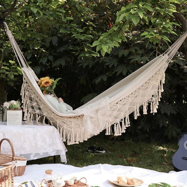 large outdoor garden hammock tassel canvas swing beds chair hanging bed hiking camping hunting foldable po props camp furniture
large outdoor garden hammock tassel canvas swing beds chair hanging bed hiking camping hunting foldable po props camp furniture