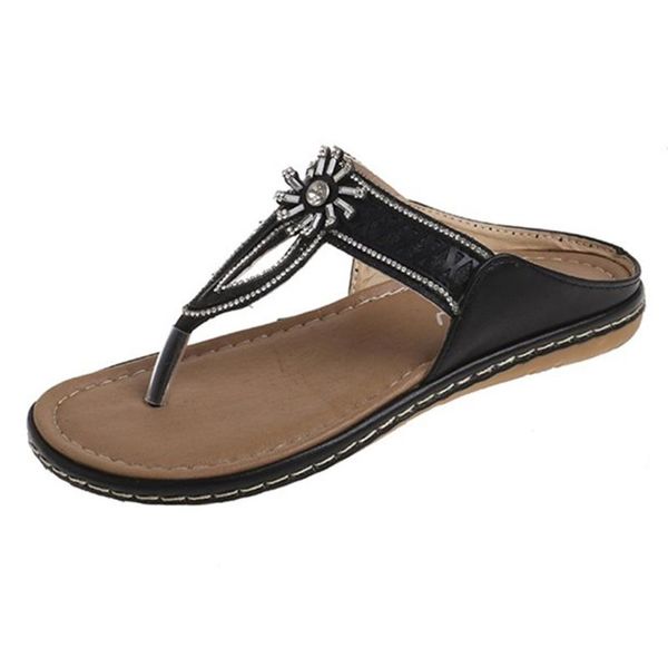 slippers sagace women bohemian crystal flat heel flip flop female summer comfortable indoor&outdoor slides footwear mujer, Black
slippers sagace women bohemian crystal flat heel flip flop female summer comfortable indoor&outdoor slides footwear mujer, Black