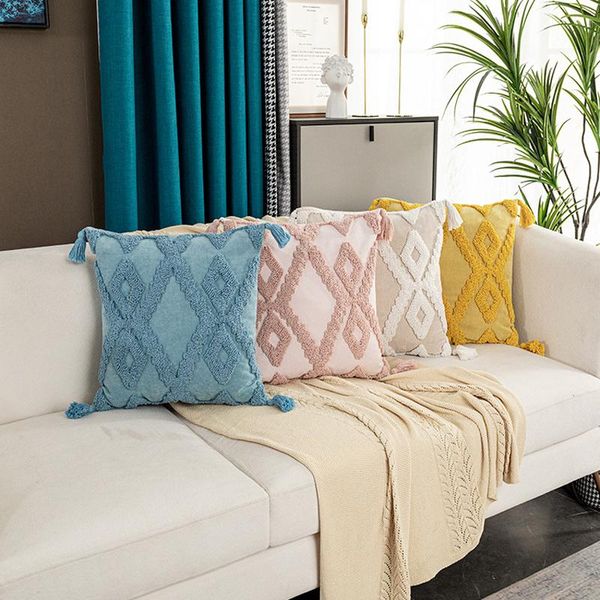 cushion/decorative pillow boho style tufted case 30x50/45x45cm beige tassels cushion cover handmade for home decor sofa bed mt34
cushion/decorative pillow boho style tufted case 30x50/45x45cm beige tassels cushion cover handmade for home decor sofa bed mt34