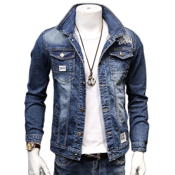 men's jackets spring 2021 casual cotton korean style streetwear school student slim handsome autumn embroidery man's denim jacket, Black;brown
men's jackets spring 2021 casual cotton korean style streetwear school student slim handsome autumn embroidery man's denim jacket, Black;brown