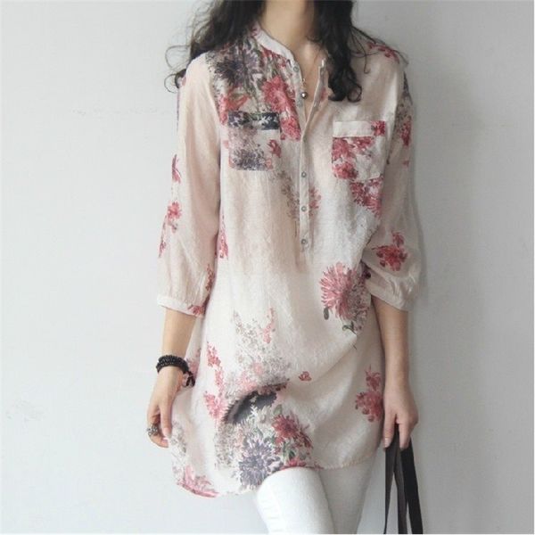 new and blouses v-neck women shirts floral print vintage blouse women clothing long sleeve summer plus size full 210401, White
new and blouses v-neck women shirts floral print vintage blouse women clothing long sleeve summer plus size full 210401, White