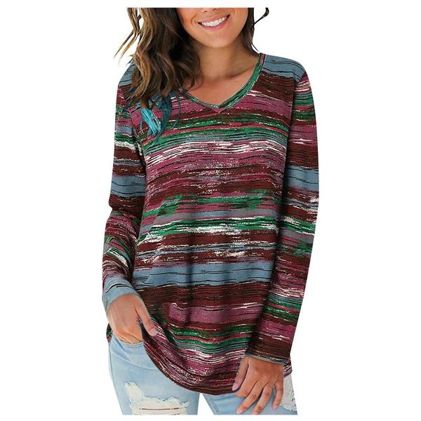 women's t-shirt fashion bohemian print t-shirts folk-custom casual plus size v-neck long sleeve loose female clothes, White
women's t-shirt fashion bohemian print t-shirts folk-custom casual plus size v-neck long sleeve loose female clothes, White