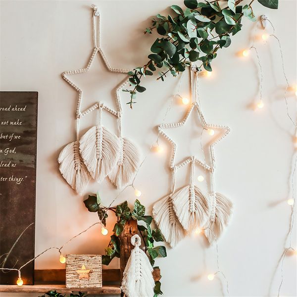 Handmade Macrame Wall Hanging Woven Tapestry Home Art Decor Bohemia Dorm Decorative Wedding Party Decor Craft Room Wall Decor
Handmade Macrame Wall Hanging Woven Tapestry Home Art Decor Bohemia Dorm Decorative Wedding Party Decor Craft Room Wall Decor