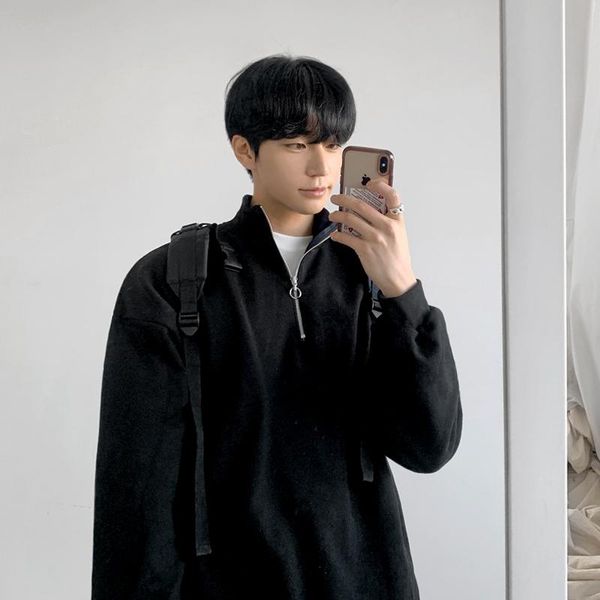 men's hoodies & sweatshirts korean version of the high-necked sweater hoodless autumn pullover blouse loose trend all-match casual jack, Black
men's hoodies & sweatshirts korean version of the high-necked sweater hoodless autumn pullover blouse loose trend all-match casual jack, Black