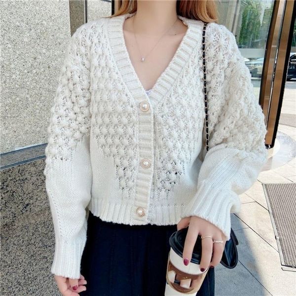 women's knits & tees sweater jacket short hollow knit cardigan women's autumn and winter 2021 loose korean long-sleeved v-neck soli, White
women's knits & tees sweater jacket short hollow knit cardigan women's autumn and winter 2021 loose korean long-sleeved v-neck soli, White