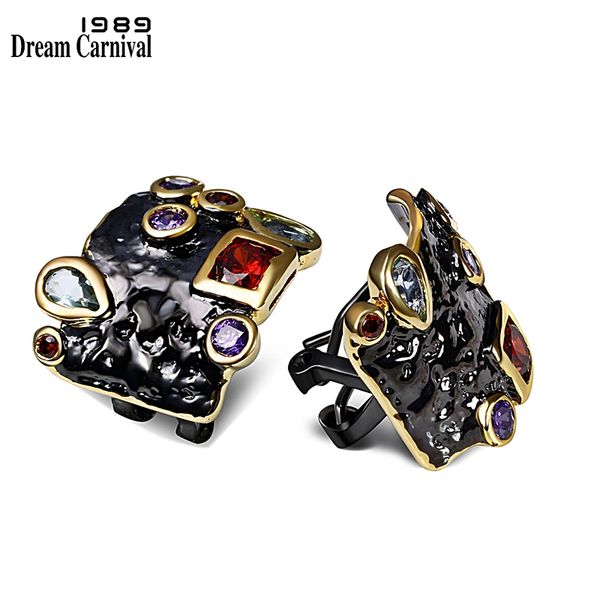 dreamcarnival 1989 elegant multi zirconia stud earrings for women vintage black gold color gothic unique jewelry dropship e10, Golden;silver
dreamcarnival 1989 elegant multi zirconia stud earrings for women vintage black gold color gothic unique jewelry dropship e10, Golden;silver