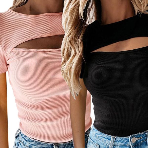 summer t-shirts women short sleeves bodycon casual tee shirts front hollow out solid color slim fit pullovers women's t-shirt, White
summer t-shirts women short sleeves bodycon casual tee shirts front hollow out solid color slim fit pullovers women's t-shirt, White