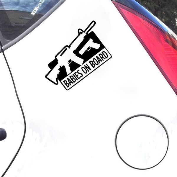 9.7x17.8cm babies on board pro gun fun vinyl car sticker motorcycle decal car-styling
9.7x17.8cm babies on board pro gun fun vinyl car sticker motorcycle decal car-styling