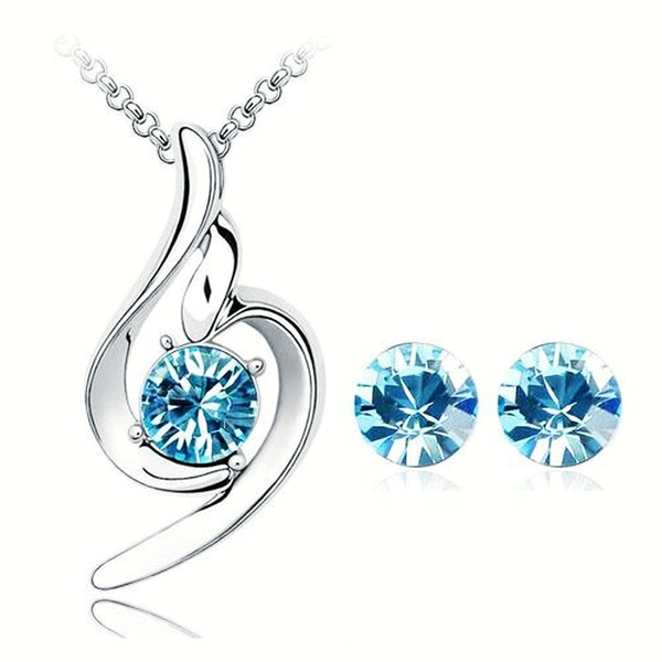 promotion price white gold color cute love crystal necklace earrings jewelries sets for women wedding jewelry nice gifts, Silver
promotion price white gold color cute love crystal necklace earrings jewelries sets for women wedding jewelry nice gifts, Silver