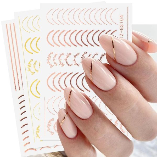 stickers & decals rose gold striping tape nail design stripe lines geometry 3d slider for nails gel polish sticker manicure glstz-gs104, Black
stickers & decals rose gold striping tape nail design stripe lines geometry 3d slider for nails gel polish sticker manicure glstz-gs104, Black