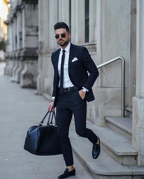 men's suits & blazers tailor made luxury noble black 2 piece men for wedding man suit slim fit party blazer and pant, White;black
men's suits & blazers tailor made luxury noble black 2 piece men for wedding man suit slim fit party blazer and pant, White;black