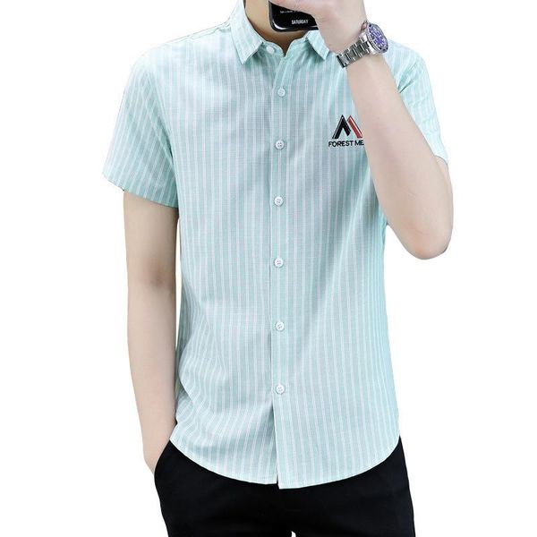 men's casual shirts summer shirt fashion loose stripe all-match short sleeve button youth simplicity thin small fresh handsome, White;black
men's casual shirts summer shirt fashion loose stripe all-match short sleeve button youth simplicity thin small fresh handsome, White;black