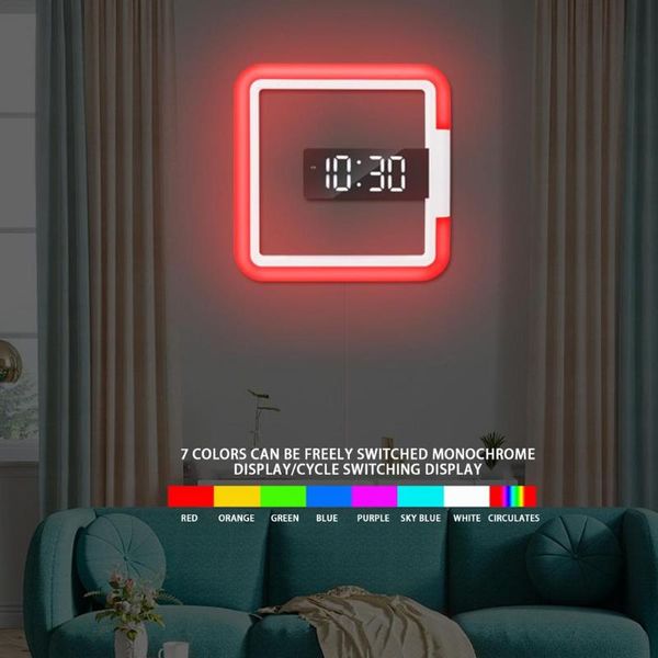 other clocks & accessories led wall clock square remote control temperature digital hollow watch table 7 colors nightlight
other clocks & accessories led wall clock square remote control temperature digital hollow watch table 7 colors nightlight