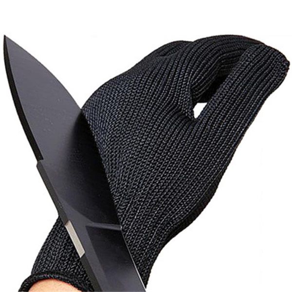 disposable gloves black level 5 anti cut steel wire metal mesh safety protection kitchen butcher working fish meat garden
disposable gloves black level 5 anti cut steel wire metal mesh safety protection kitchen butcher working fish meat garden