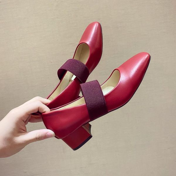 women single shoes 3.5cm thick heels pumps square toe casual elastic band british female pu leather working pregnant dress, Black
women single shoes 3.5cm thick heels pumps square toe casual elastic band british female pu leather working pregnant dress, Black