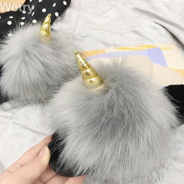 slippers women summer fur slides non-slip fluffy furry ladies cute plush hair, Black
slippers women summer fur slides non-slip fluffy furry ladies cute plush hair, Black