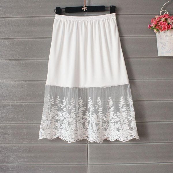 skirts summer women lace ladies floral embroidery high waist elastic knee length black white mesh trumpet elegant skirt
skirts summer women lace ladies floral embroidery high waist elastic knee length black white mesh trumpet elegant skirt