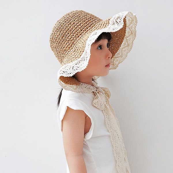 caps & hats baby girl lace straw hat korean children beach sun cap summer autumn wide brief picnic princess panama for 1-7 years kids, Yellow
caps & hats baby girl lace straw hat korean children beach sun cap summer autumn wide brief picnic princess panama for 1-7 years kids, Yellow
