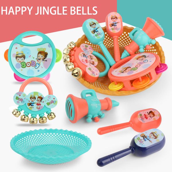 kids toddler early education musical instruments toys drum trumpet jingle bells maracas music set toy for kids educational gifts
kids toddler early education musical instruments toys drum trumpet jingle bells maracas music set toy for kids educational gifts