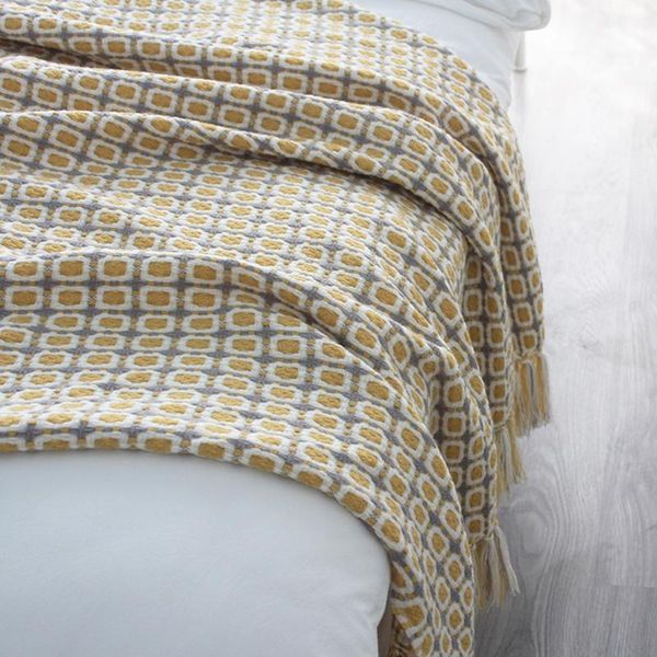 nordic us pastoral style yellow sofa blanket knitted throws simple design check q1jb blankets
nordic us pastoral style yellow sofa blanket knitted throws simple design check q1jb blankets