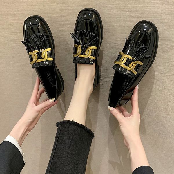 new solid leather shoes woman tessal oxford for women flats slip on platform round toe casual plus size c0410, Black
new solid leather shoes woman tessal oxford for women flats slip on platform round toe casual plus size c0410, Black