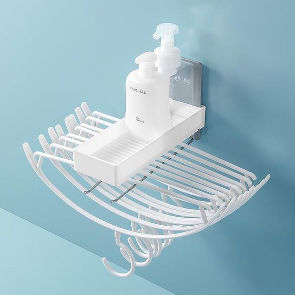 hooks & rails multi-function hangers storage rack stainless steel makeup organizer bathroom wall shelf soap holder tray
hooks & rails multi-function hangers storage rack stainless steel makeup organizer bathroom wall shelf soap holder tray