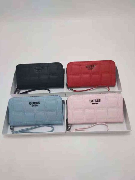 pu wallet women's long zipper function large capacity hand bag delivery box