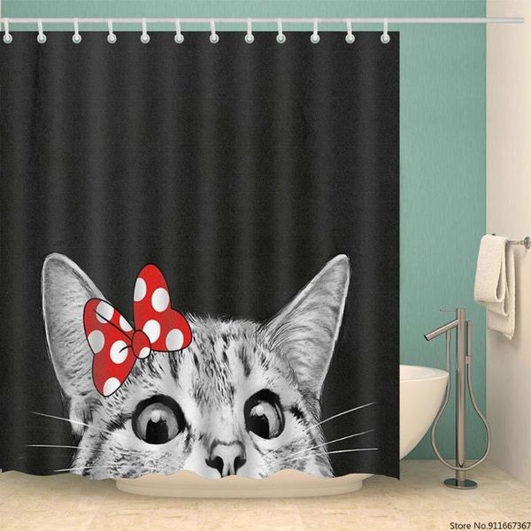 cat with a bow pattern digital print black shower curtains for bathroom decor,polyester waterproof fabric bath curtain 8
cat with a bow pattern digital print black shower curtains for bathroom decor,polyester waterproof fabric bath curtain 8