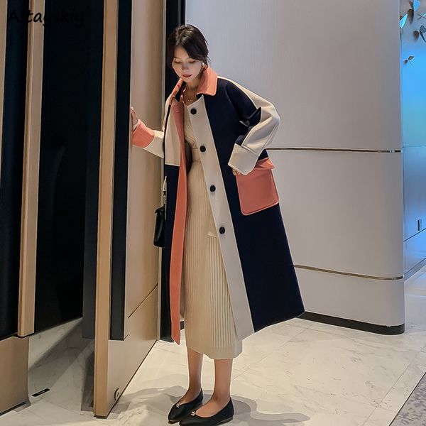women's wool & blends woolen coats elegant matching autumn dress shreds simple pockets fair women's fashions iu0x, Black
women's wool & blends woolen coats elegant matching autumn dress shreds simple pockets fair women's fashions iu0x, Black